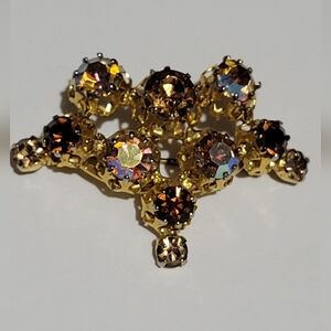 Antique Austrian Crystal Brooch